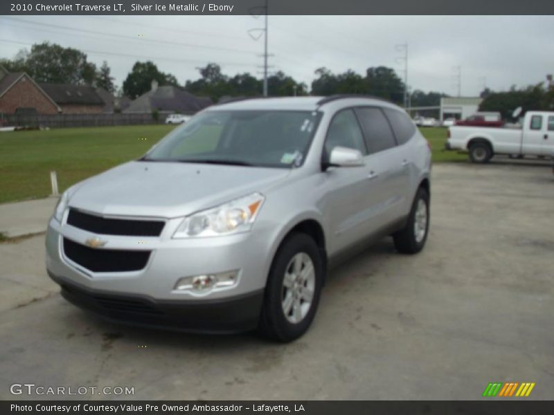 Silver Ice Metallic / Ebony 2010 Chevrolet Traverse LT