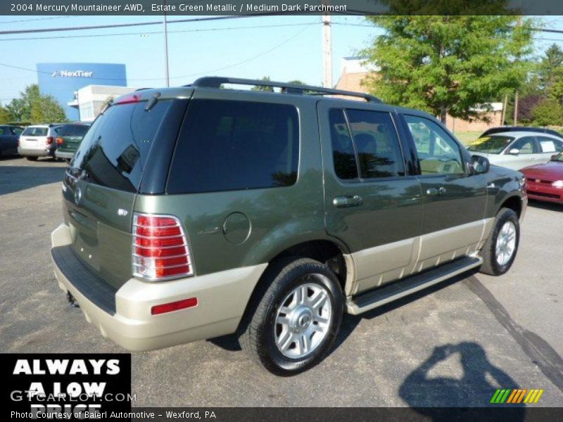 Estate Green Metallic / Medium Dark Parchment 2004 Mercury Mountaineer AWD