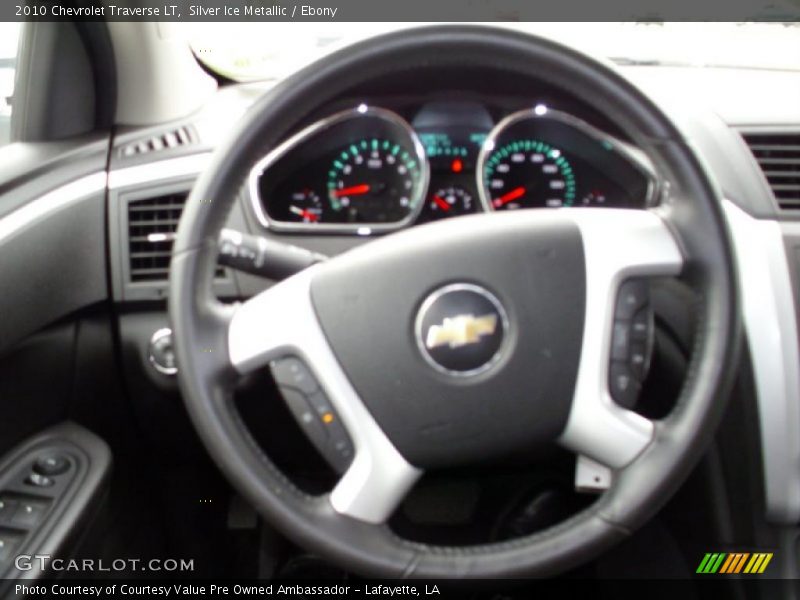 Silver Ice Metallic / Ebony 2010 Chevrolet Traverse LT