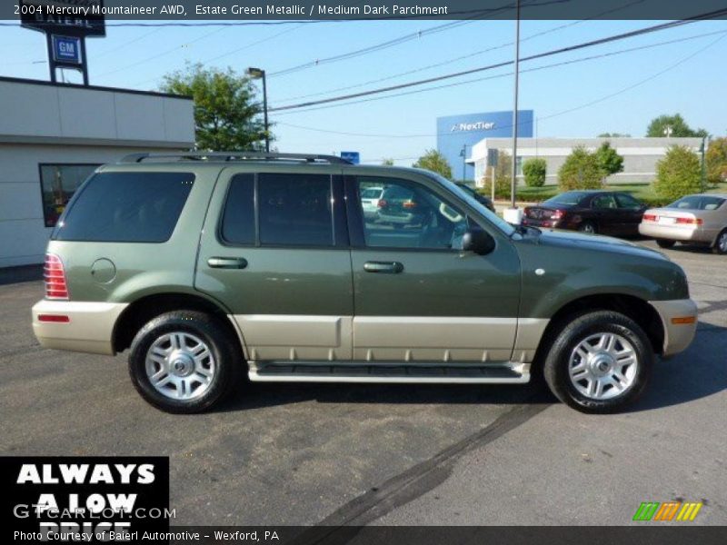 Estate Green Metallic / Medium Dark Parchment 2004 Mercury Mountaineer AWD