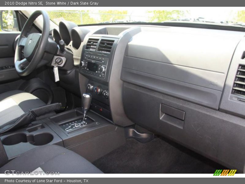 Stone White / Dark Slate Gray 2010 Dodge Nitro SE