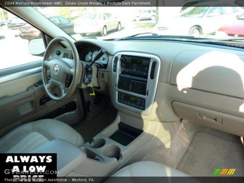 Estate Green Metallic / Medium Dark Parchment 2004 Mercury Mountaineer AWD