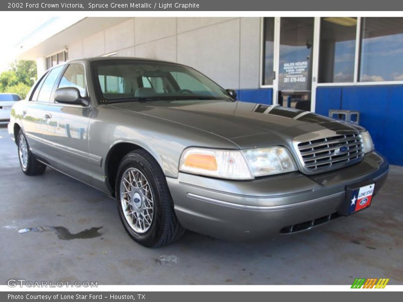 Spruce Green Metallic / Light Graphite 2002 Ford Crown Victoria
