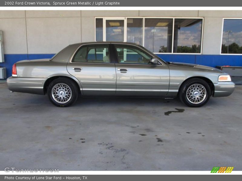 Spruce Green Metallic / Light Graphite 2002 Ford Crown Victoria