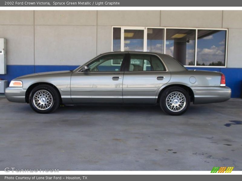 Spruce Green Metallic / Light Graphite 2002 Ford Crown Victoria