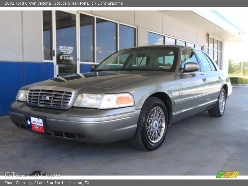 Spruce Green Metallic / Light Graphite 2002 Ford Crown Victoria