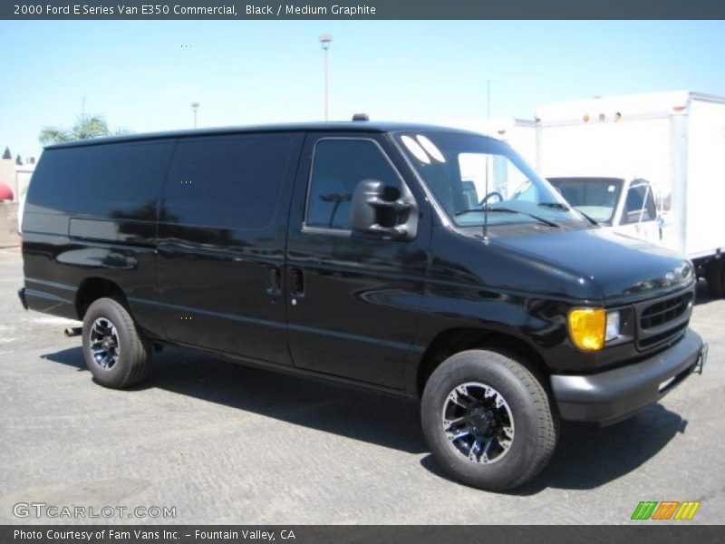 Black / Medium Graphite 2000 Ford E Series Van E350 Commercial