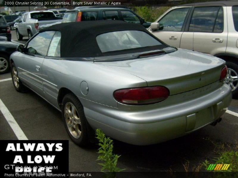 Bright Silver Metallic / Agate 2000 Chrysler Sebring JXi Convertible