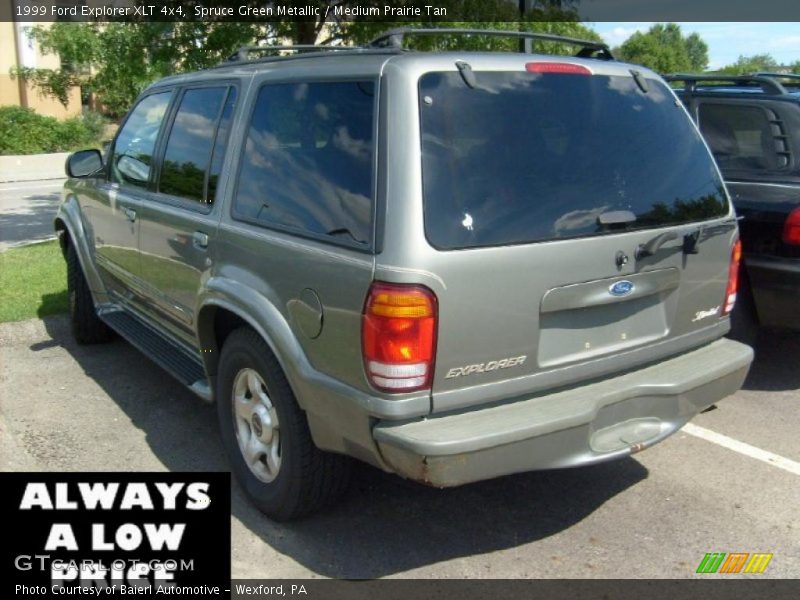 Spruce Green Metallic / Medium Prairie Tan 1999 Ford Explorer XLT 4x4