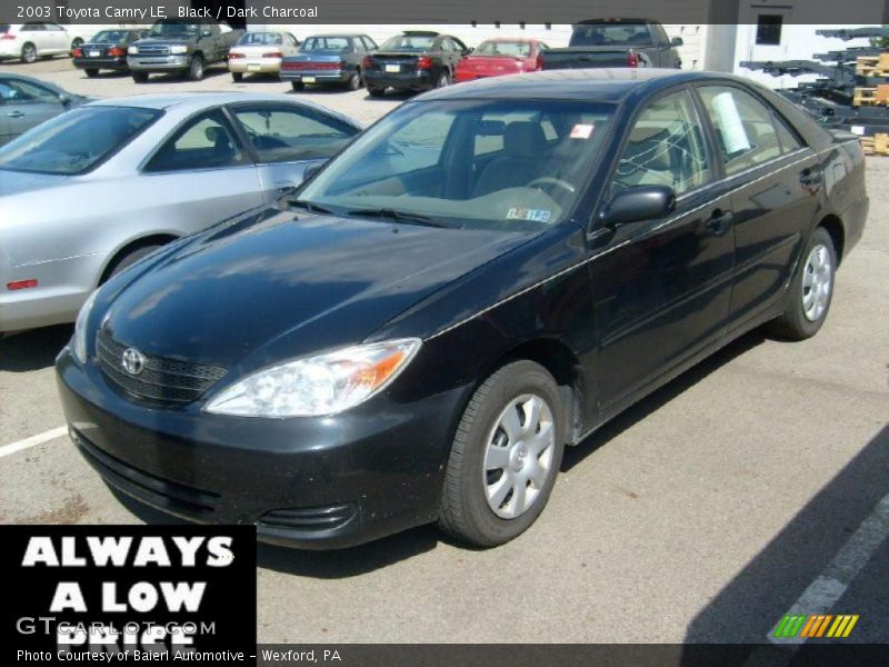 Black / Dark Charcoal 2003 Toyota Camry LE