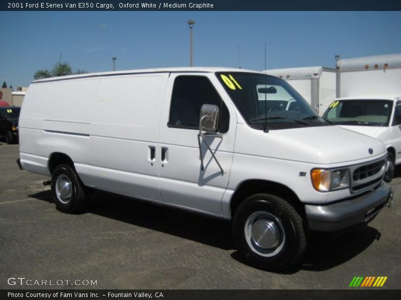 Oxford White / Medium Graphite 2001 Ford E Series Van E350 Cargo