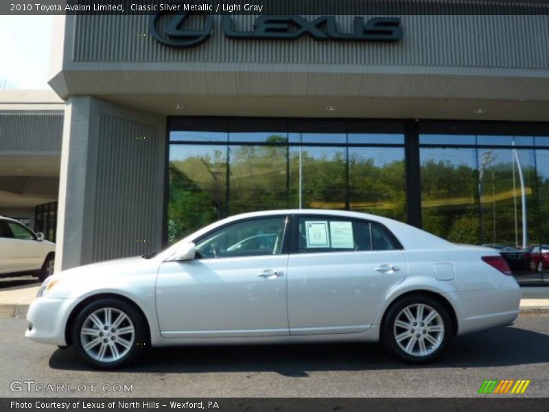 Classic Silver Metallic / Light Gray 2010 Toyota Avalon Limited