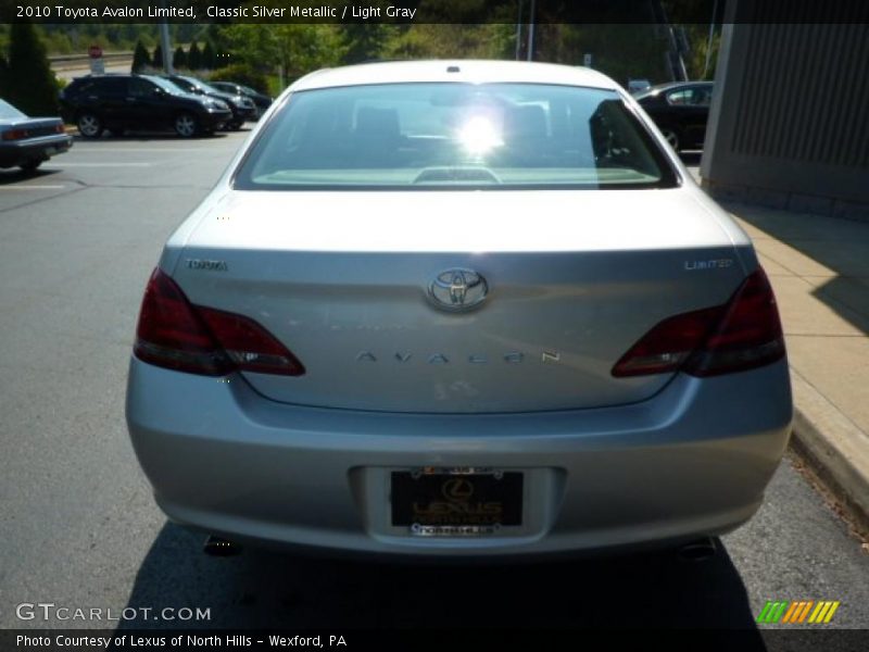 Classic Silver Metallic / Light Gray 2010 Toyota Avalon Limited