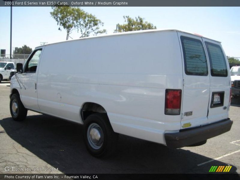 Oxford White / Medium Graphite 2001 Ford E Series Van E350 Cargo