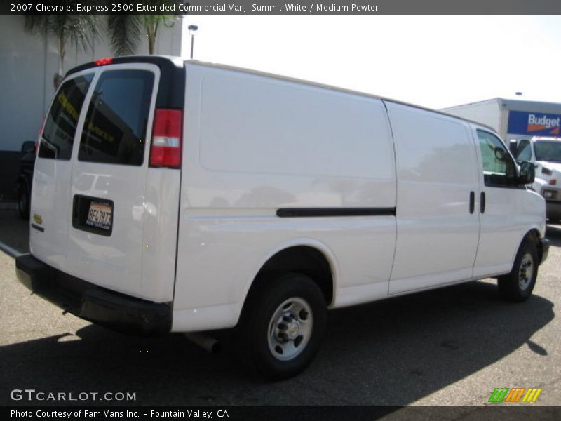 Summit White / Medium Pewter 2007 Chevrolet Express 2500 Extended Commercial Van