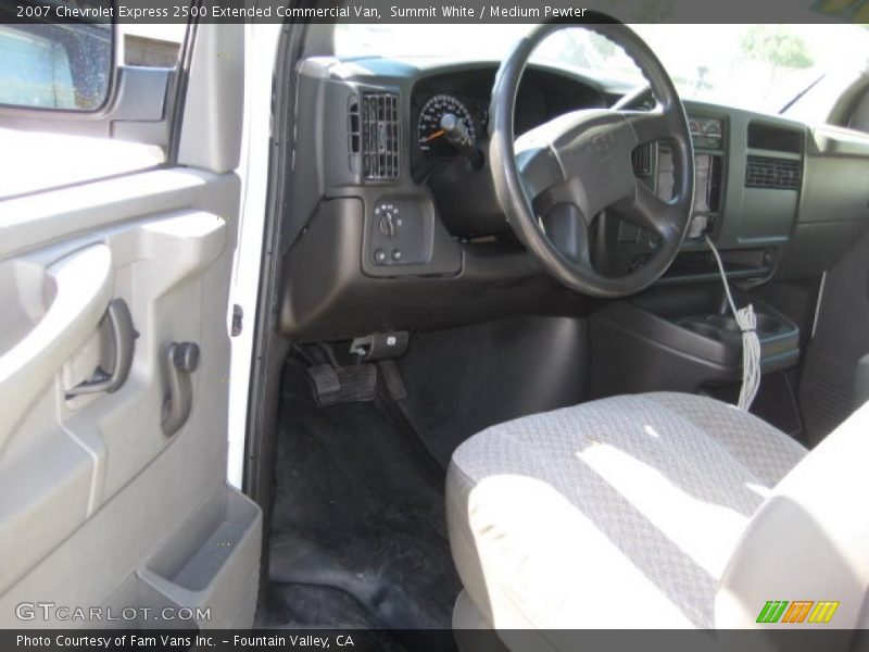 Summit White / Medium Pewter 2007 Chevrolet Express 2500 Extended Commercial Van