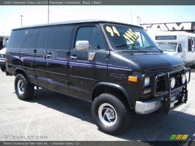 Black / Black 1994 Chevrolet Chevy Van G20 Passenger Conversion