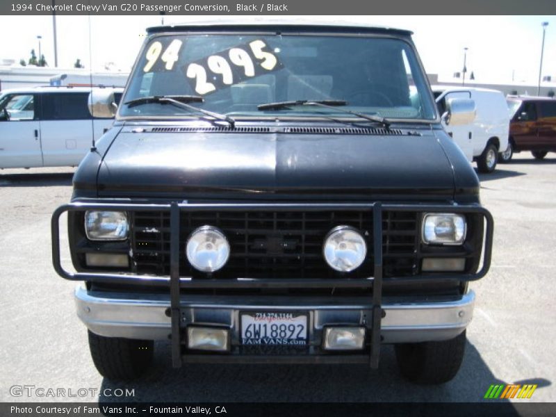 Black / Black 1994 Chevrolet Chevy Van G20 Passenger Conversion