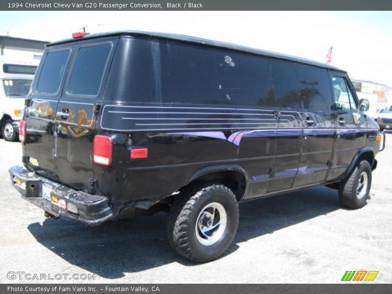 Black / Black 1994 Chevrolet Chevy Van G20 Passenger Conversion