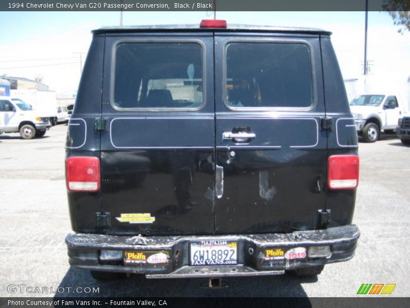 Black / Black 1994 Chevrolet Chevy Van G20 Passenger Conversion