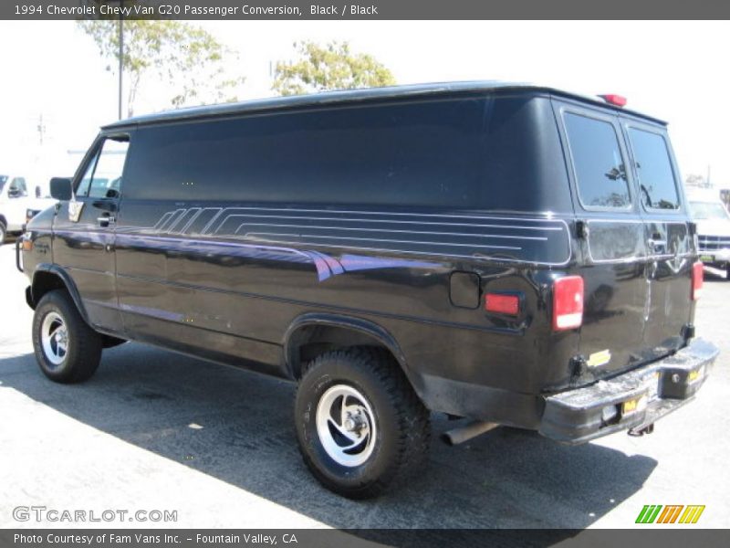 Black / Black 1994 Chevrolet Chevy Van G20 Passenger Conversion