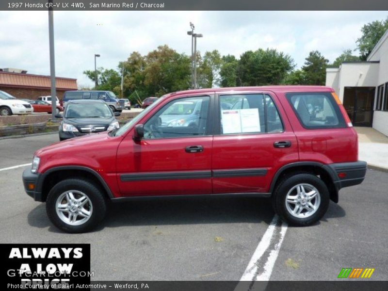 San Marino Red / Charcoal 1997 Honda CR-V LX 4WD