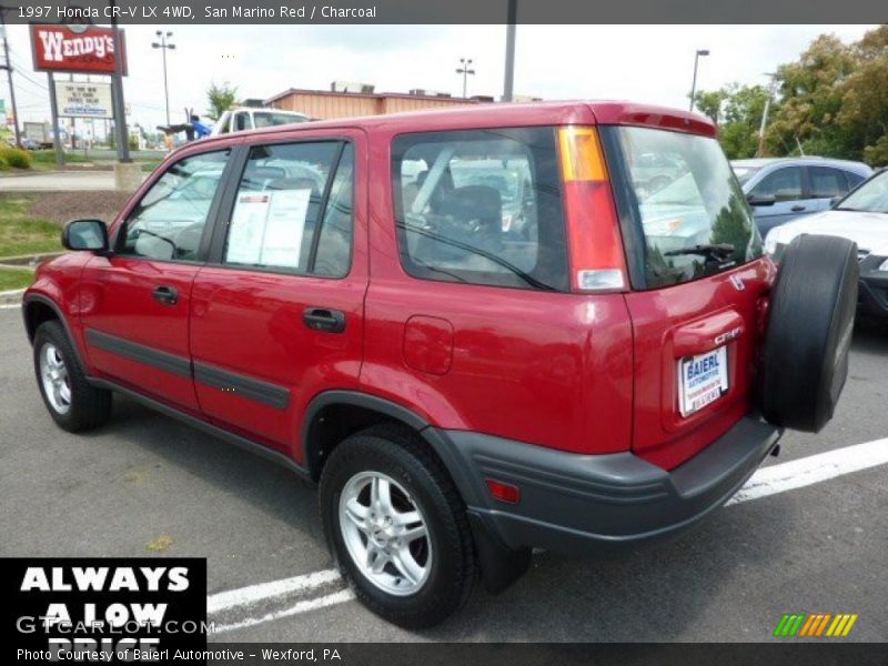 San Marino Red / Charcoal 1997 Honda CR-V LX 4WD