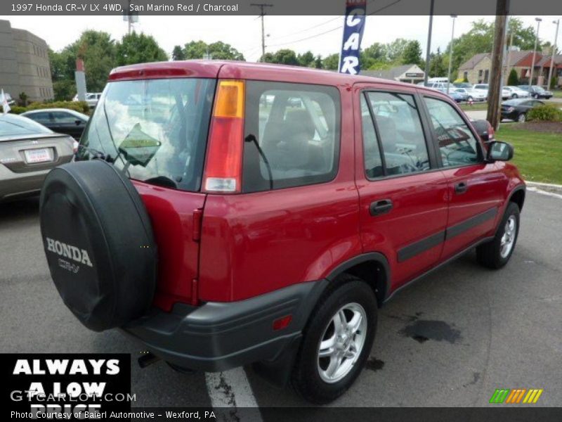 San Marino Red / Charcoal 1997 Honda CR-V LX 4WD