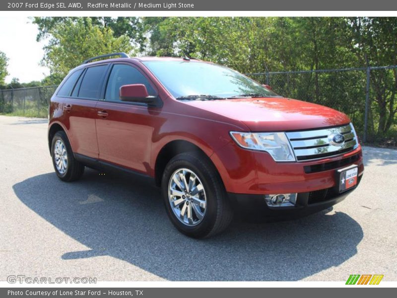 Redfire Metallic / Medium Light Stone 2007 Ford Edge SEL AWD