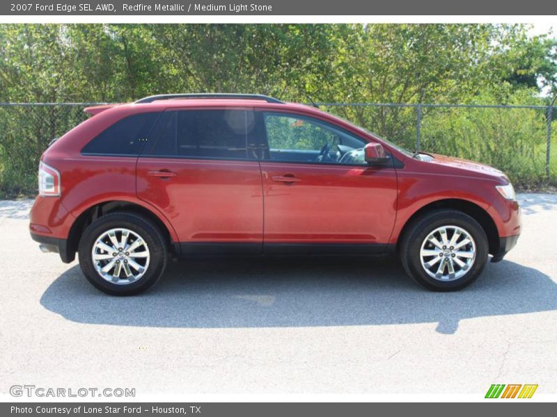 Redfire Metallic / Medium Light Stone 2007 Ford Edge SEL AWD