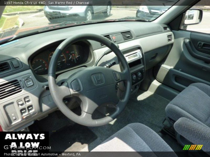 San Marino Red / Charcoal 1997 Honda CR-V LX 4WD