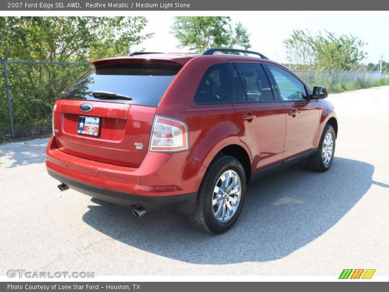 Redfire Metallic / Medium Light Stone 2007 Ford Edge SEL AWD