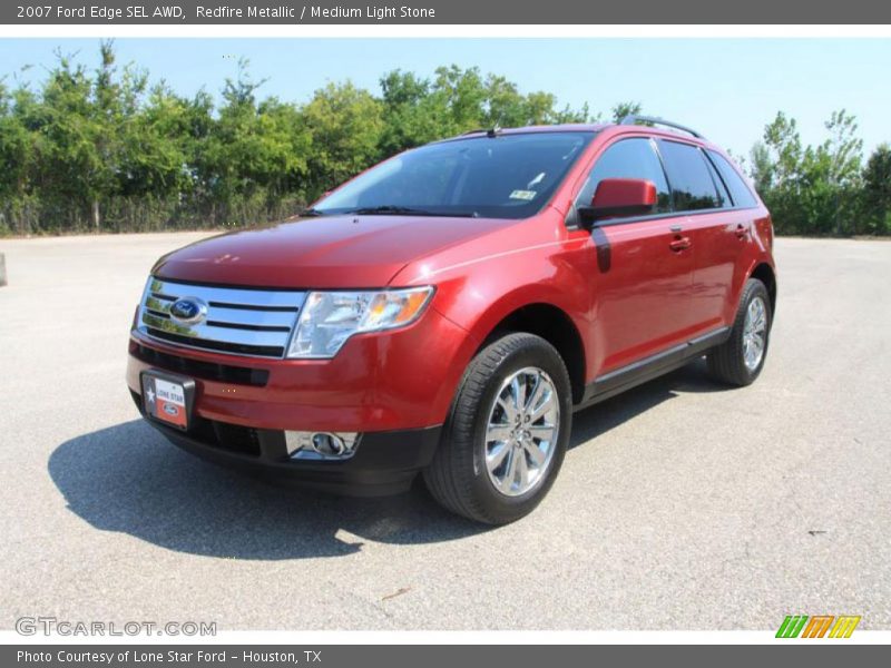 Redfire Metallic / Medium Light Stone 2007 Ford Edge SEL AWD