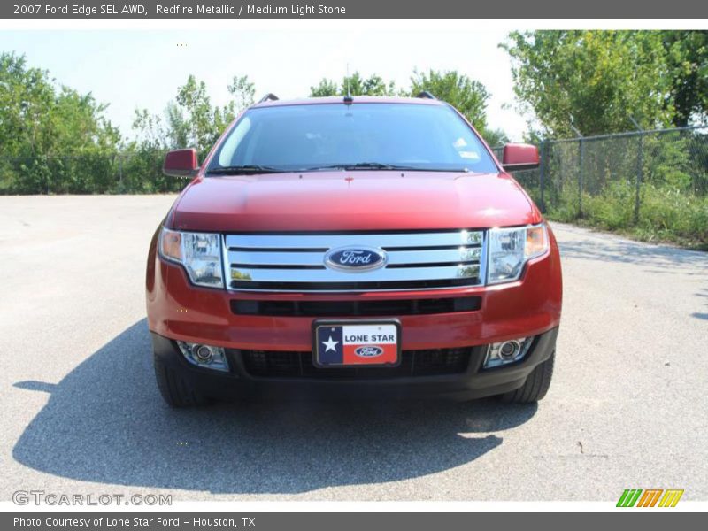 Redfire Metallic / Medium Light Stone 2007 Ford Edge SEL AWD