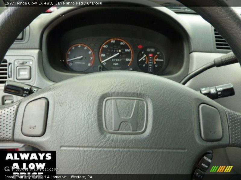 San Marino Red / Charcoal 1997 Honda CR-V LX 4WD