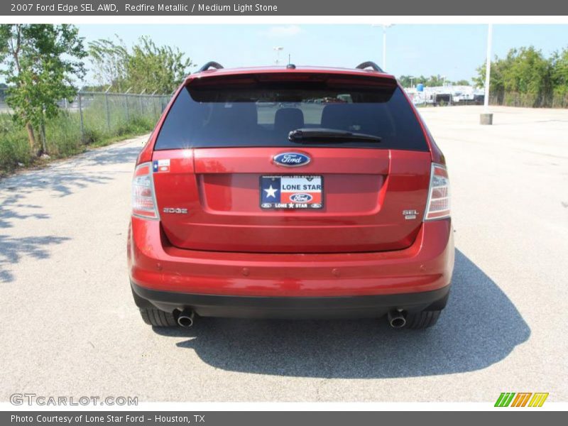 Redfire Metallic / Medium Light Stone 2007 Ford Edge SEL AWD