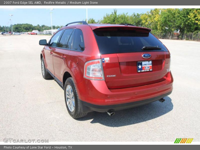 Redfire Metallic / Medium Light Stone 2007 Ford Edge SEL AWD