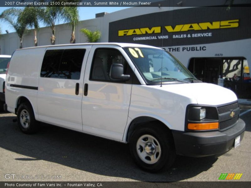 Summit White / Medium Pewter 2007 Chevrolet Express 1500 Commercial Van