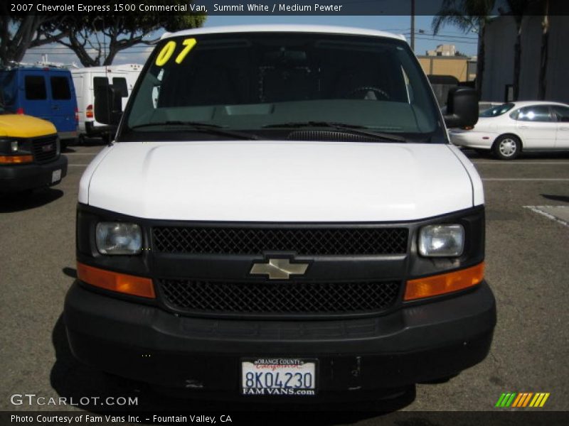 Summit White / Medium Pewter 2007 Chevrolet Express 1500 Commercial Van
