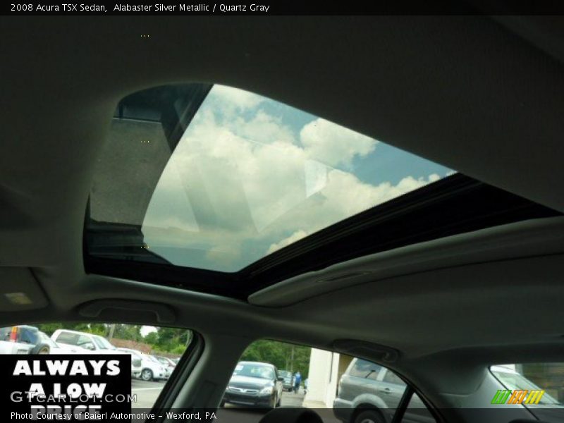 Alabaster Silver Metallic / Quartz Gray 2008 Acura TSX Sedan