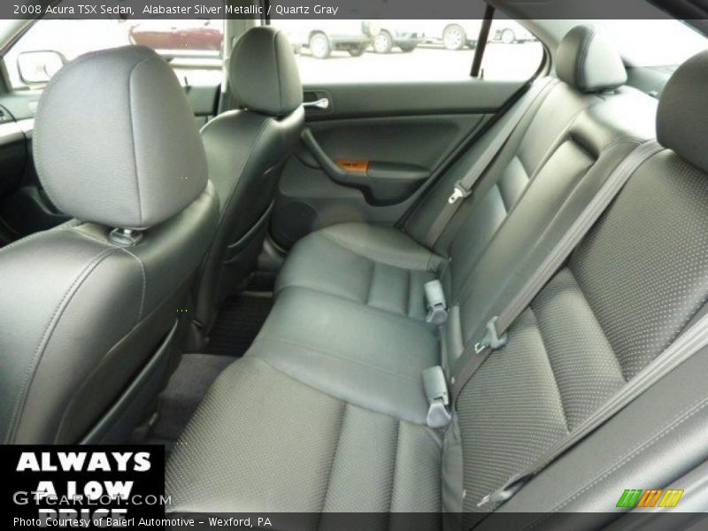 Alabaster Silver Metallic / Quartz Gray 2008 Acura TSX Sedan