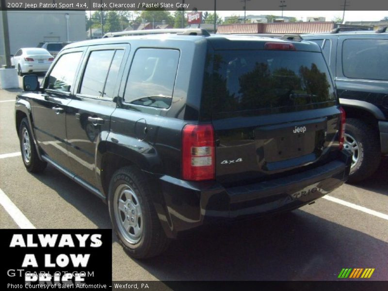 Black Clearcoat / Pastel Slate Gray 2007 Jeep Patriot Sport 4x4