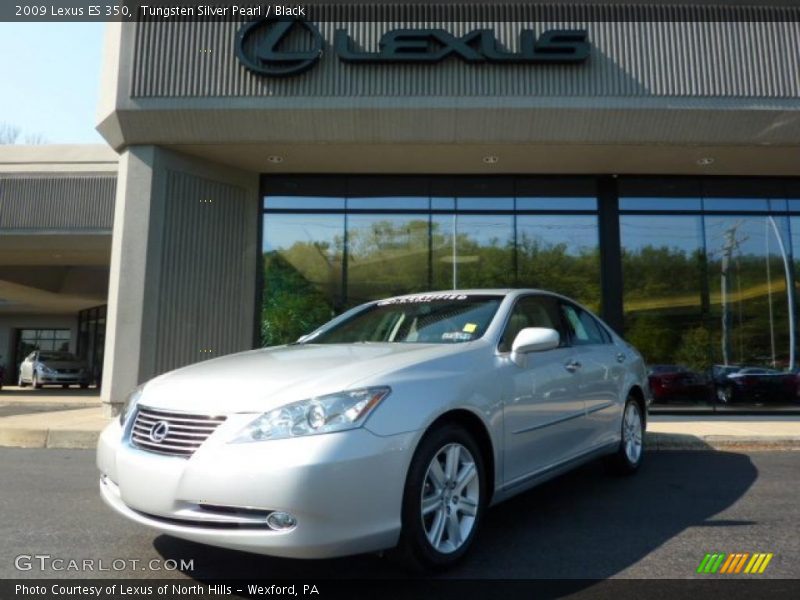 Tungsten Silver Pearl / Black 2009 Lexus ES 350