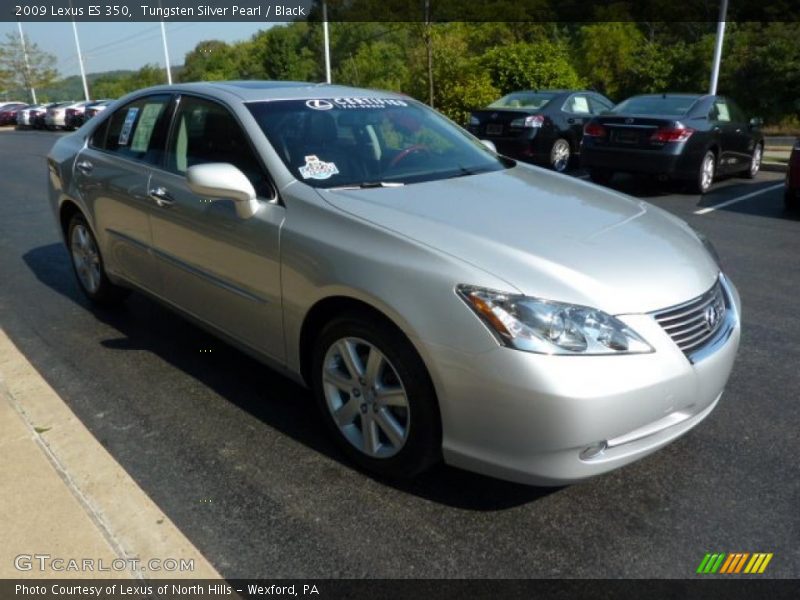 Tungsten Silver Pearl / Black 2009 Lexus ES 350