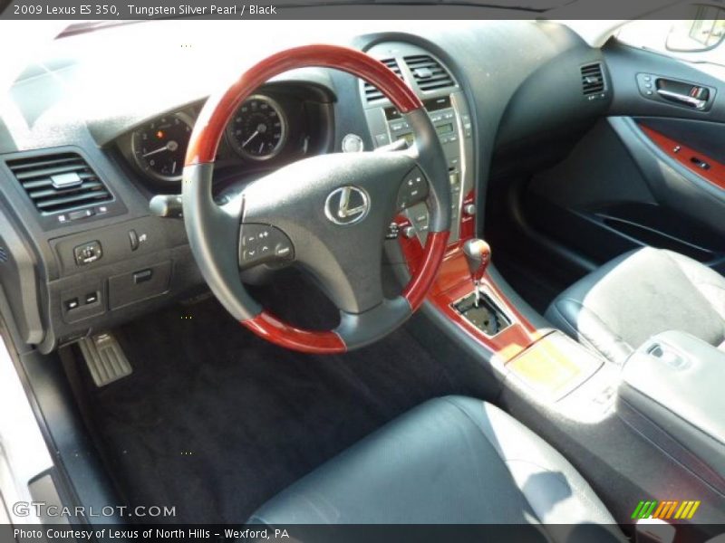 Tungsten Silver Pearl / Black 2009 Lexus ES 350