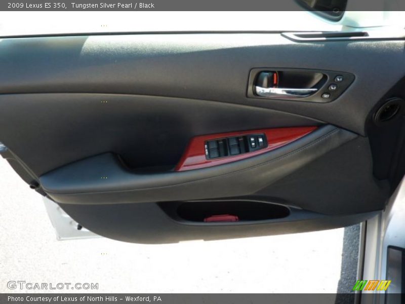 Tungsten Silver Pearl / Black 2009 Lexus ES 350