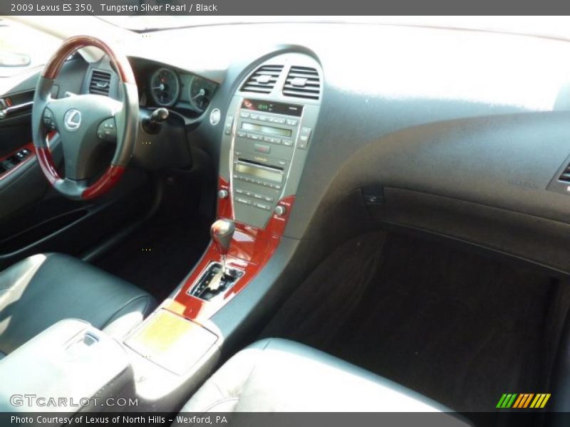 Tungsten Silver Pearl / Black 2009 Lexus ES 350