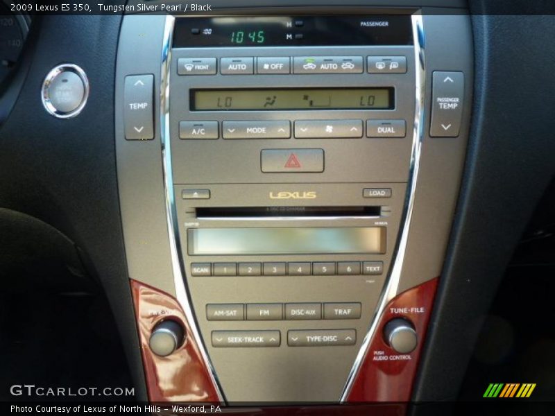 Tungsten Silver Pearl / Black 2009 Lexus ES 350