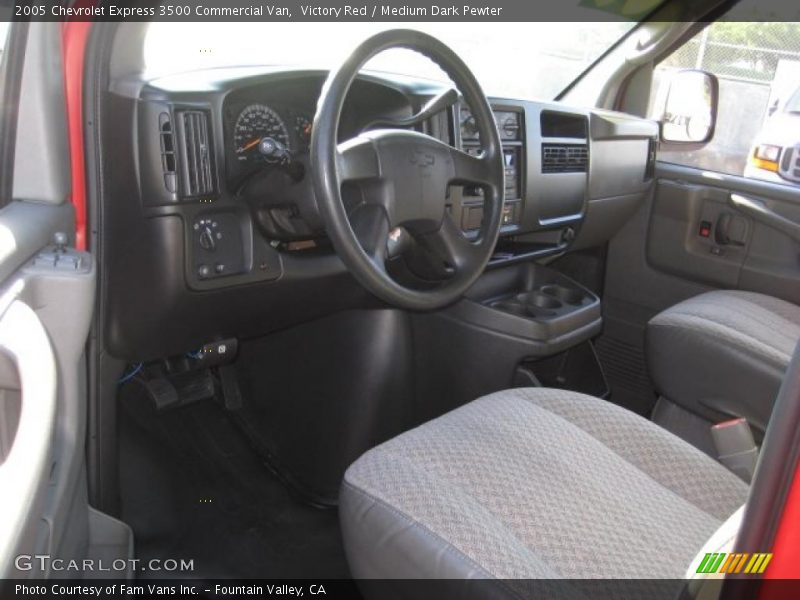 Victory Red / Medium Dark Pewter 2005 Chevrolet Express 3500 Commercial Van