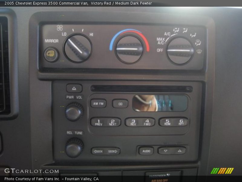 Victory Red / Medium Dark Pewter 2005 Chevrolet Express 3500 Commercial Van